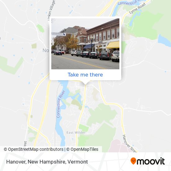 Mapa de Hanover, New Hampshire