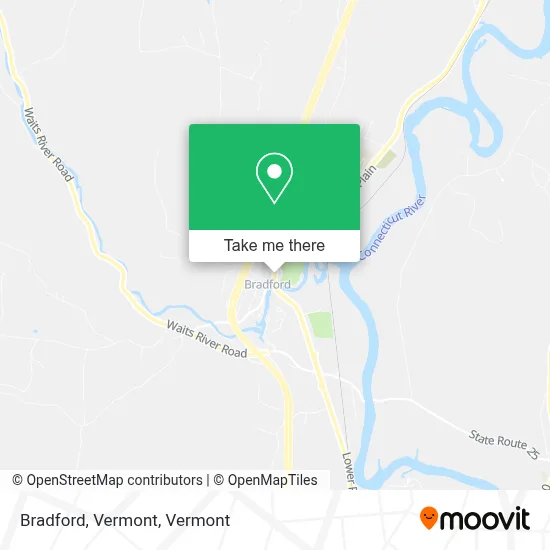 Bradford, Vermont map