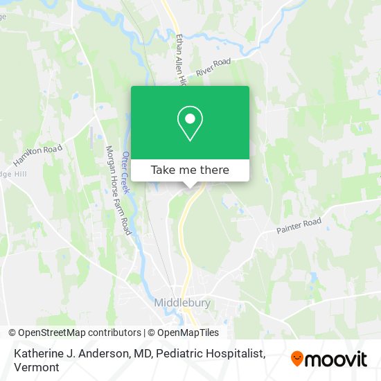 Mapa de Katherine J. Anderson, MD, Pediatric Hospitalist