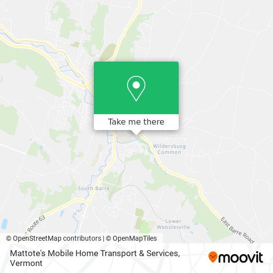 Mattote's Mobile Home Transport & Services map