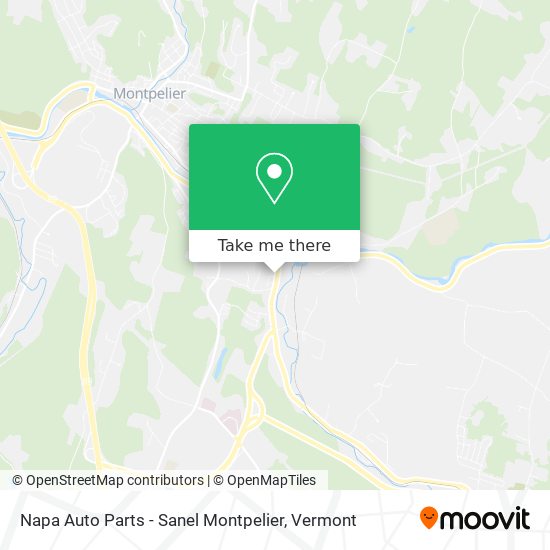 Mapa de Napa Auto Parts - Sanel Montpelier