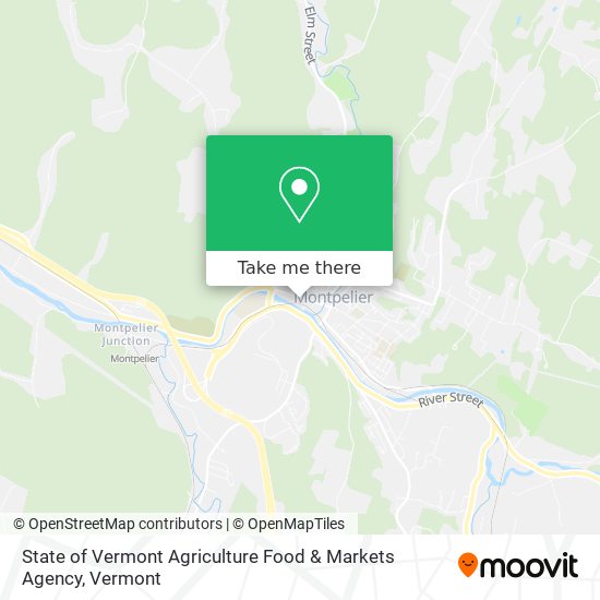 State of Vermont Agriculture Food & Markets Agency map