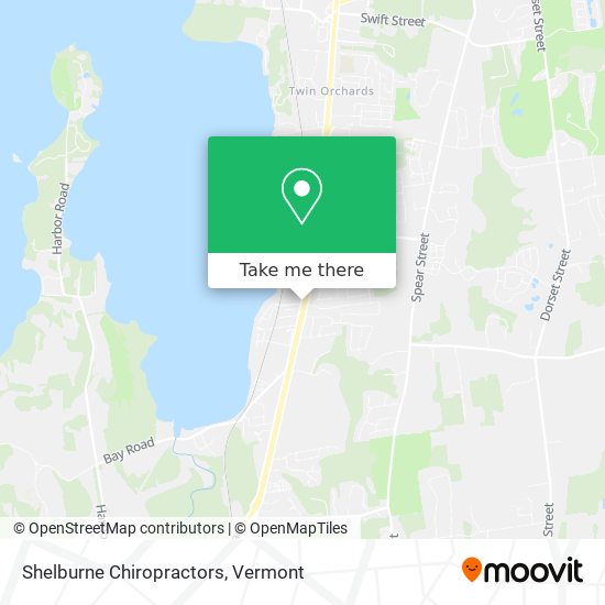 Shelburne Chiropractors map