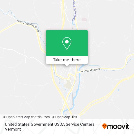 United States Government USDA Service Centers map