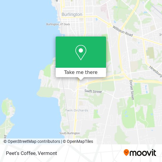 Peet's Coffee map