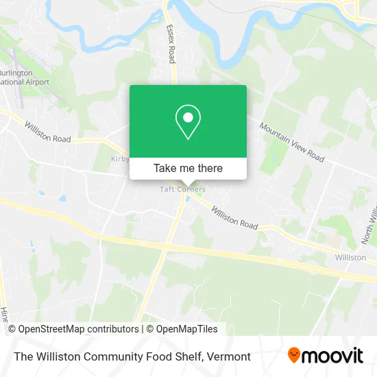 The Williston Community Food Shelf map