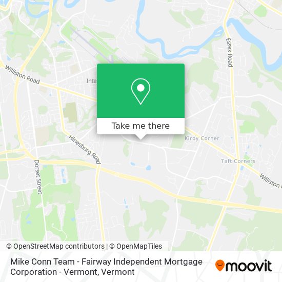 Mike Conn Team - Fairway Independent Mortgage Corporation - Vermont map