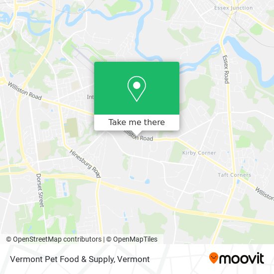 Mapa de Vermont Pet Food & Supply