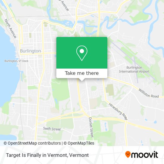 Target Is Finally in Vermont map