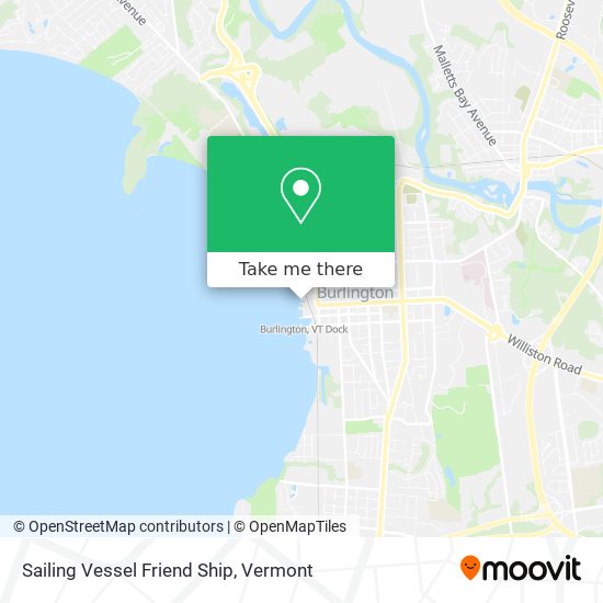 Sailing Vessel Friend Ship map