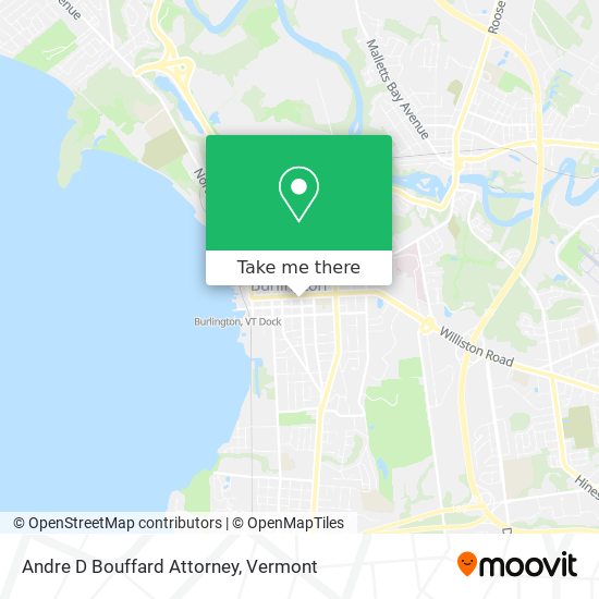 Andre D Bouffard Attorney map