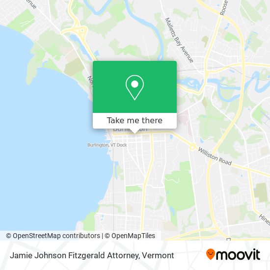 Jamie Johnson Fitzgerald Attorney map