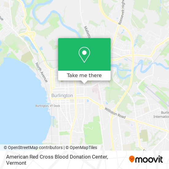 American Red Cross Blood Donation Center map