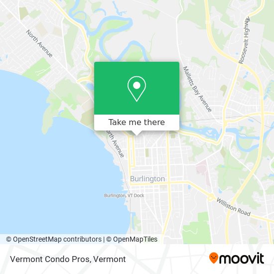 Mapa de Vermont Condo Pros