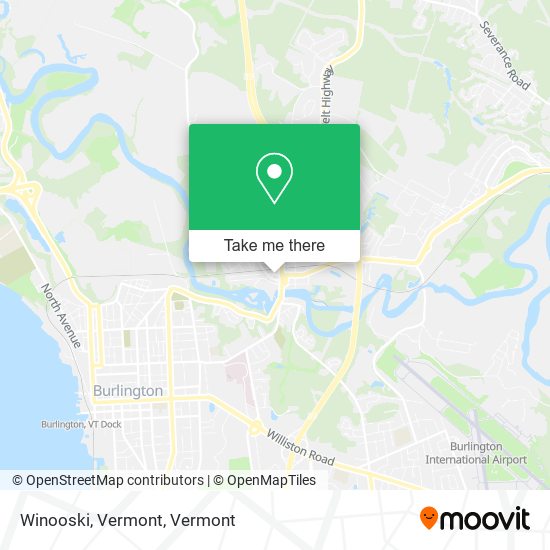 Winooski, Vermont map