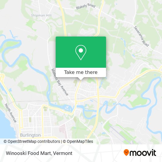 Winooski Food Mart map