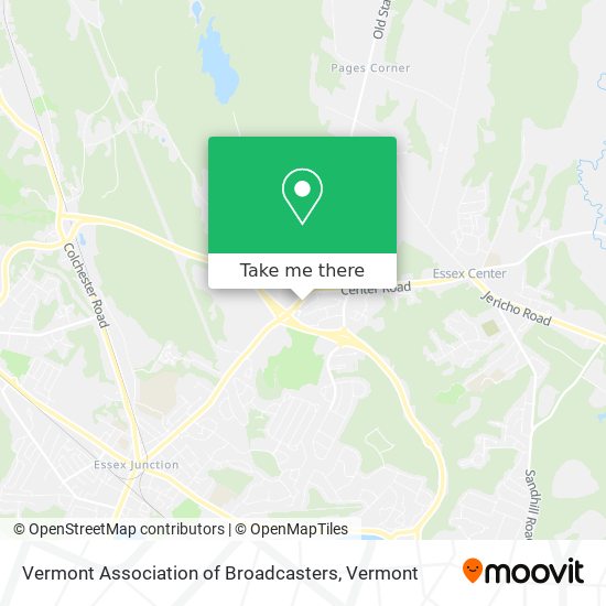 Mapa de Vermont Association of Broadcasters