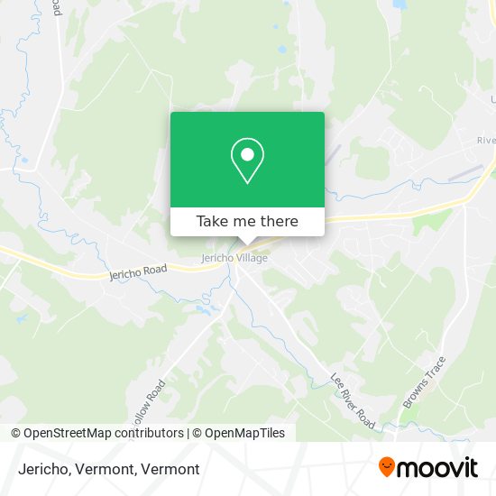 Jericho, Vermont map