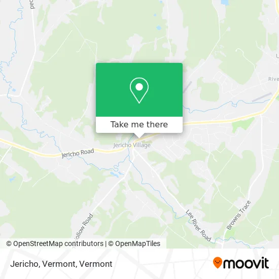 Jericho, Vermont map