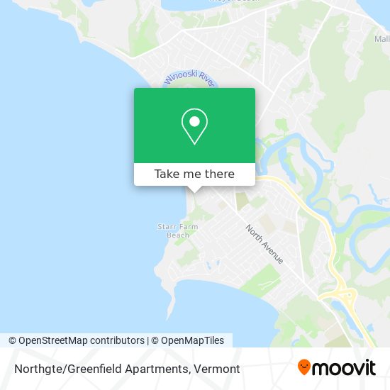 Northgte/Greenfield Apartments map