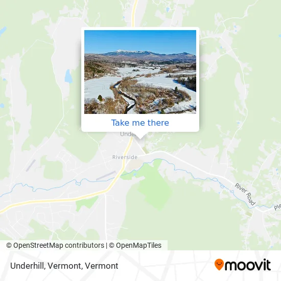 Underhill, Vermont map