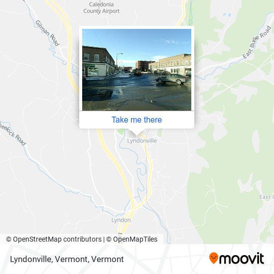 Lyndonville, Vermont map