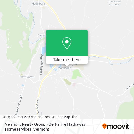 Mapa de Vermont Realty Group - Berkshire Hathaway Homeservices