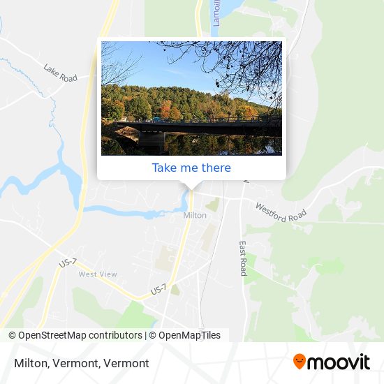 Mapa de Milton, Vermont