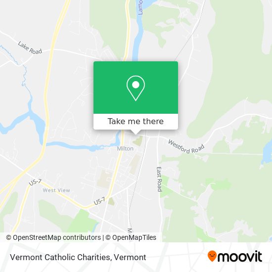 Vermont Catholic Charities map