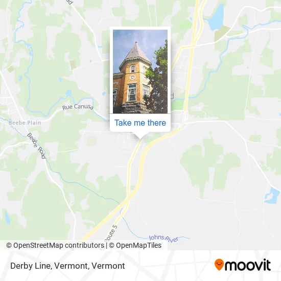 Derby Line, Vermont map
