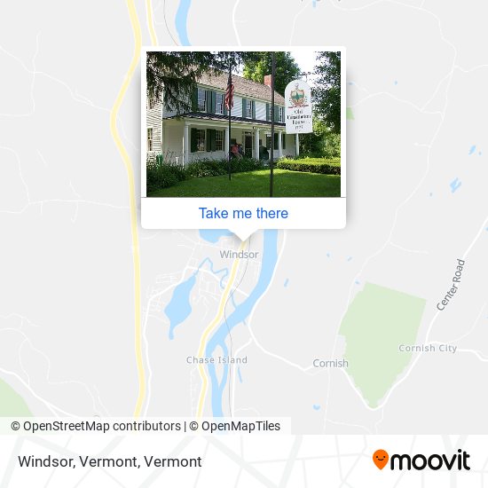 Windsor, Vermont map