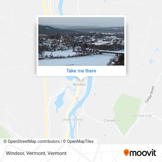 Windsor, Vermont map