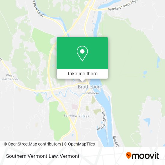 Southern Vermont Law map