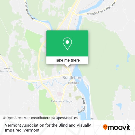 Vermont Association for the Blind and Visually Impaired map