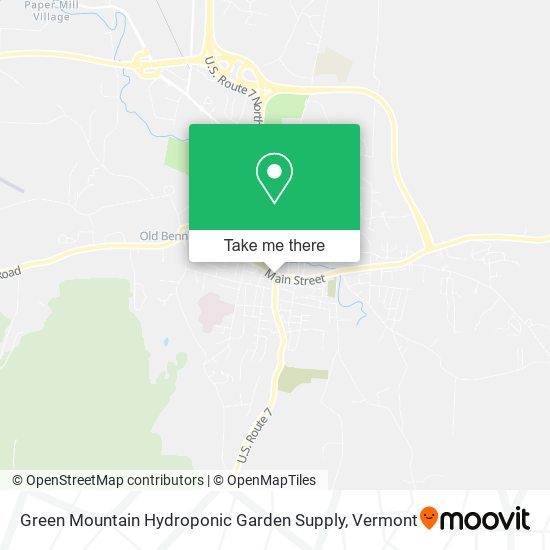 Mapa de Green Mountain Hydroponic Garden Supply