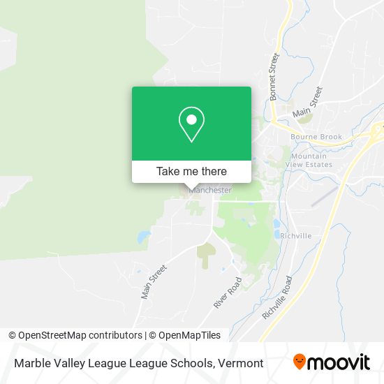 Marble Valley League League Schools map
