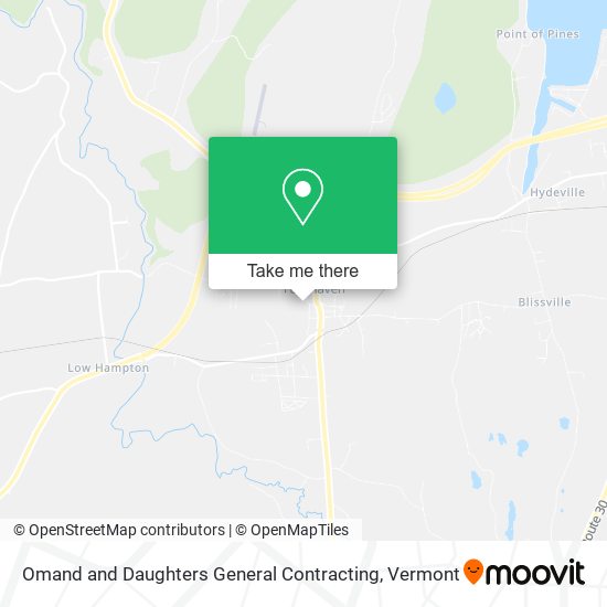Omand and Daughters General Contracting map