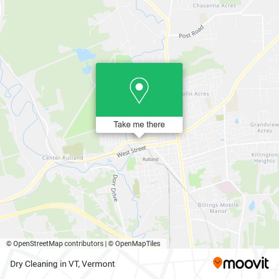 Dry Cleaning in VT map