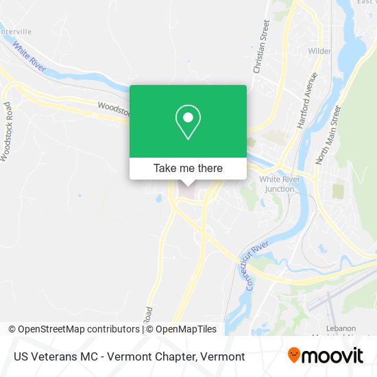 US Veterans MC - Vermont Chapter map