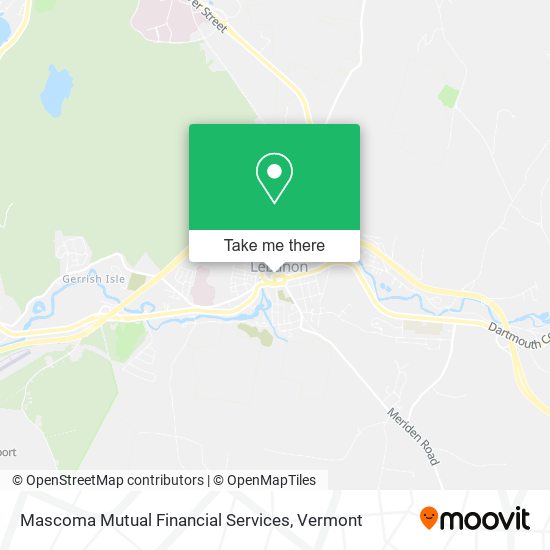 Mapa de Mascoma Mutual Financial Services