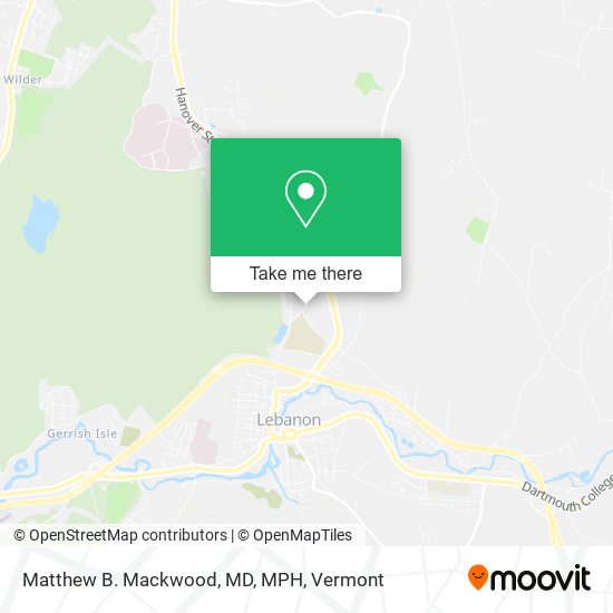 Mapa de Matthew B. Mackwood, MD, MPH