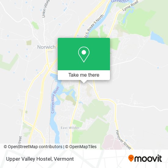 Upper Valley Hostel map