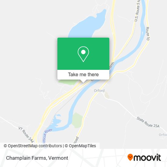 Mapa de Champlain Farms