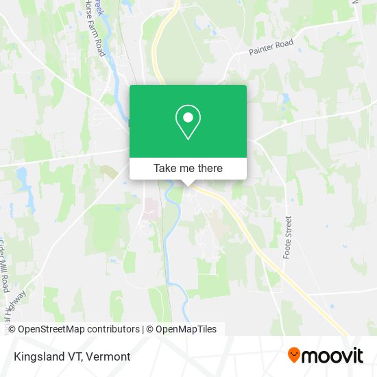 Kingsland VT map