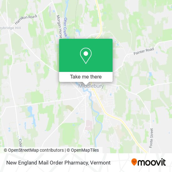 Mapa de New England Mail Order Pharmacy