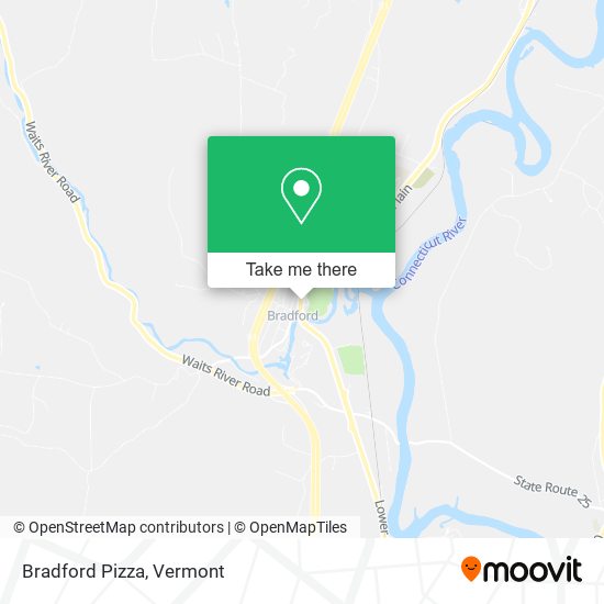 Bradford Pizza map