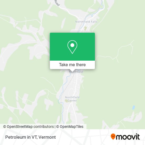 Petroleum in VT map