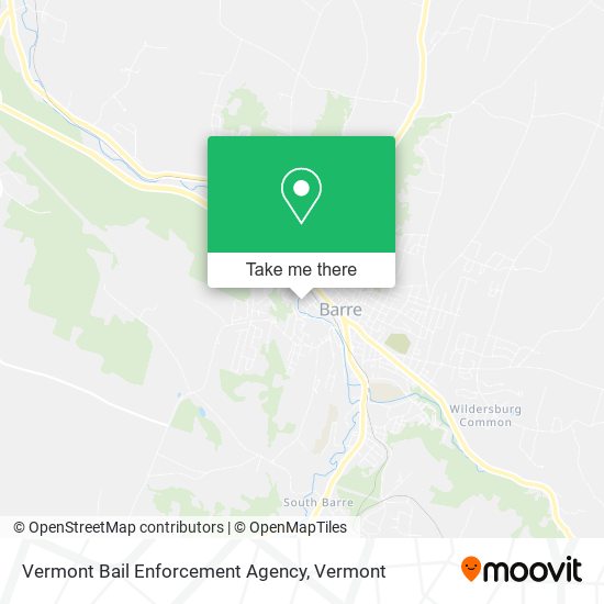 Vermont Bail Enforcement Agency map
