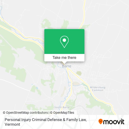 Personal Injury Criminal Defense & Family Law map