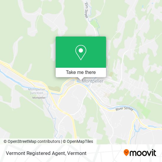 Mapa de Vermont Registered Agent